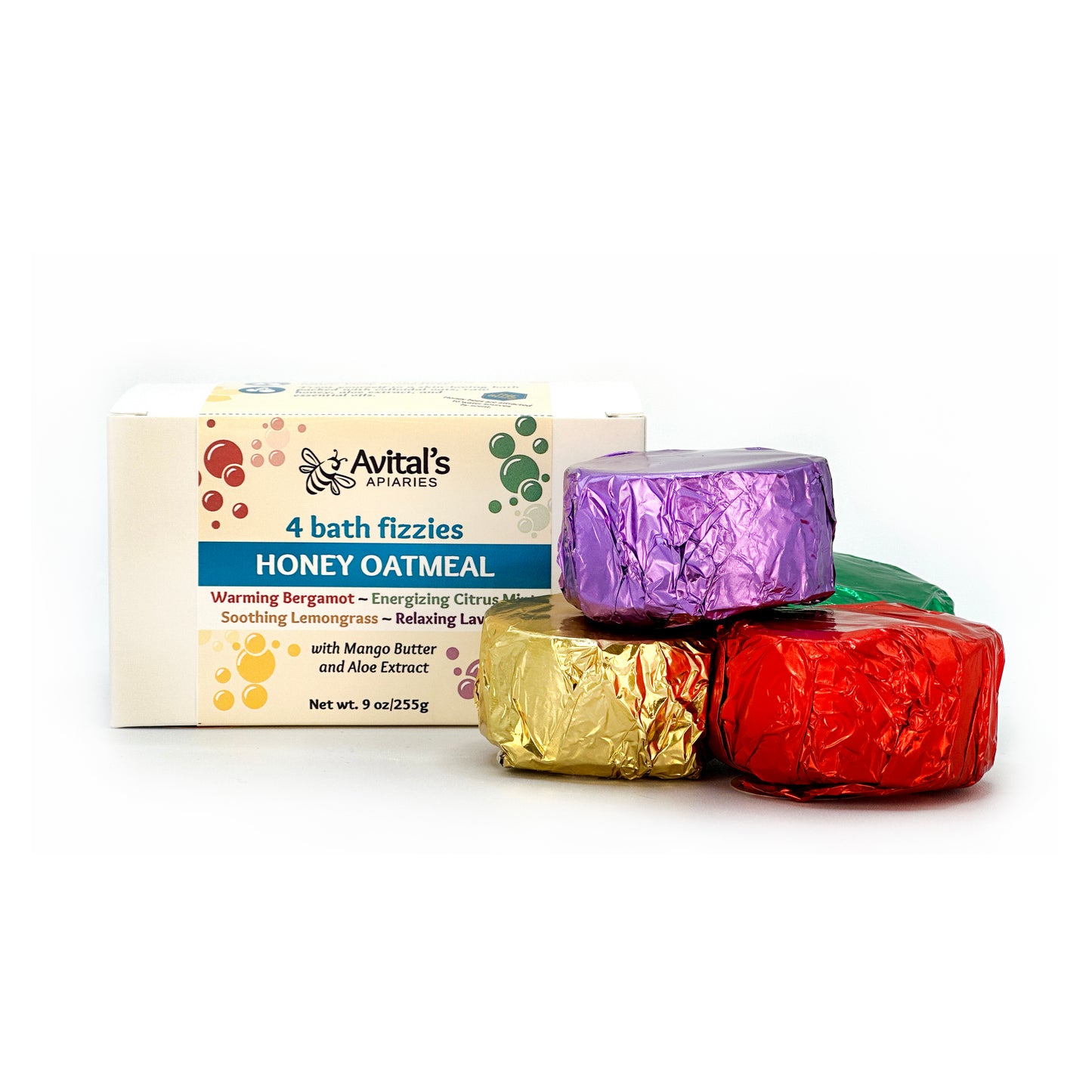 Bath Fizzy Variety Pack with colloidal oatmeal