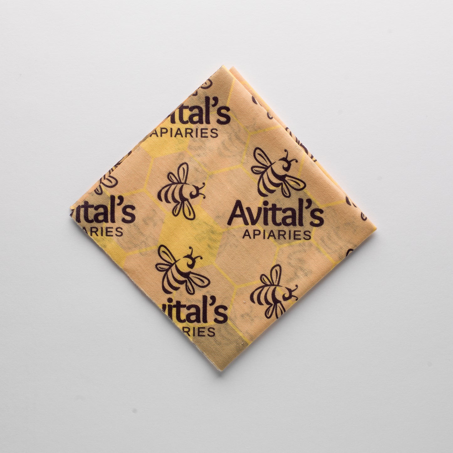 
                  
                    An Avital's bandana folded into a square and on a white background.
                  
                